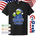 Santa Grinch wears New York Yankees baseball Merry Christmas 2025 shirt