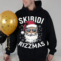 Santa Skibidii Rizzmas Tshirt Sweatshirt Hoodie, Merry Christmas, Christmas Party Shirt, Sigma Cool Santa, Unisex Sweater Pullover Tee