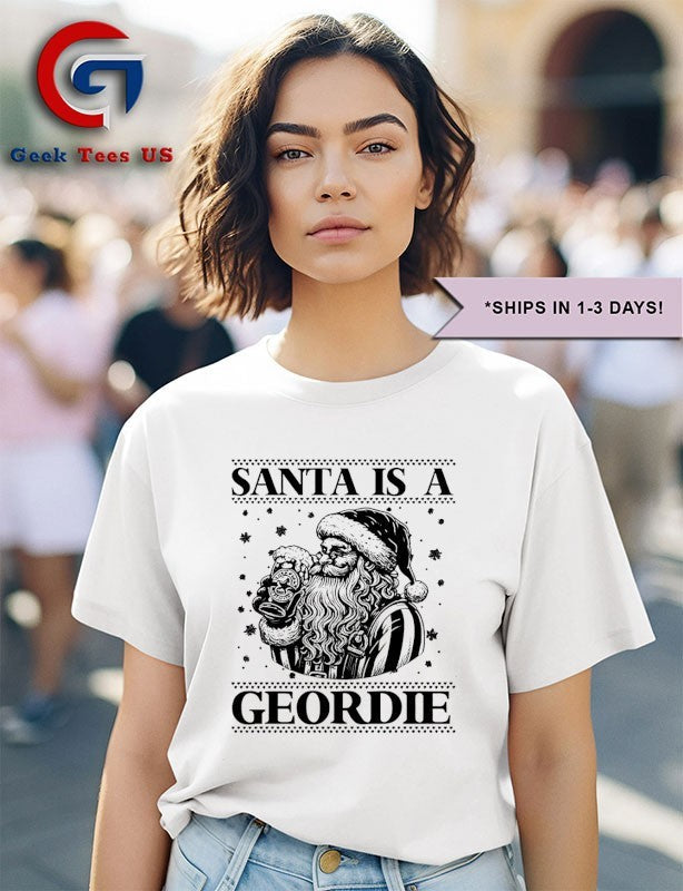 Santa is a Geordie ugly Christmas shirt
