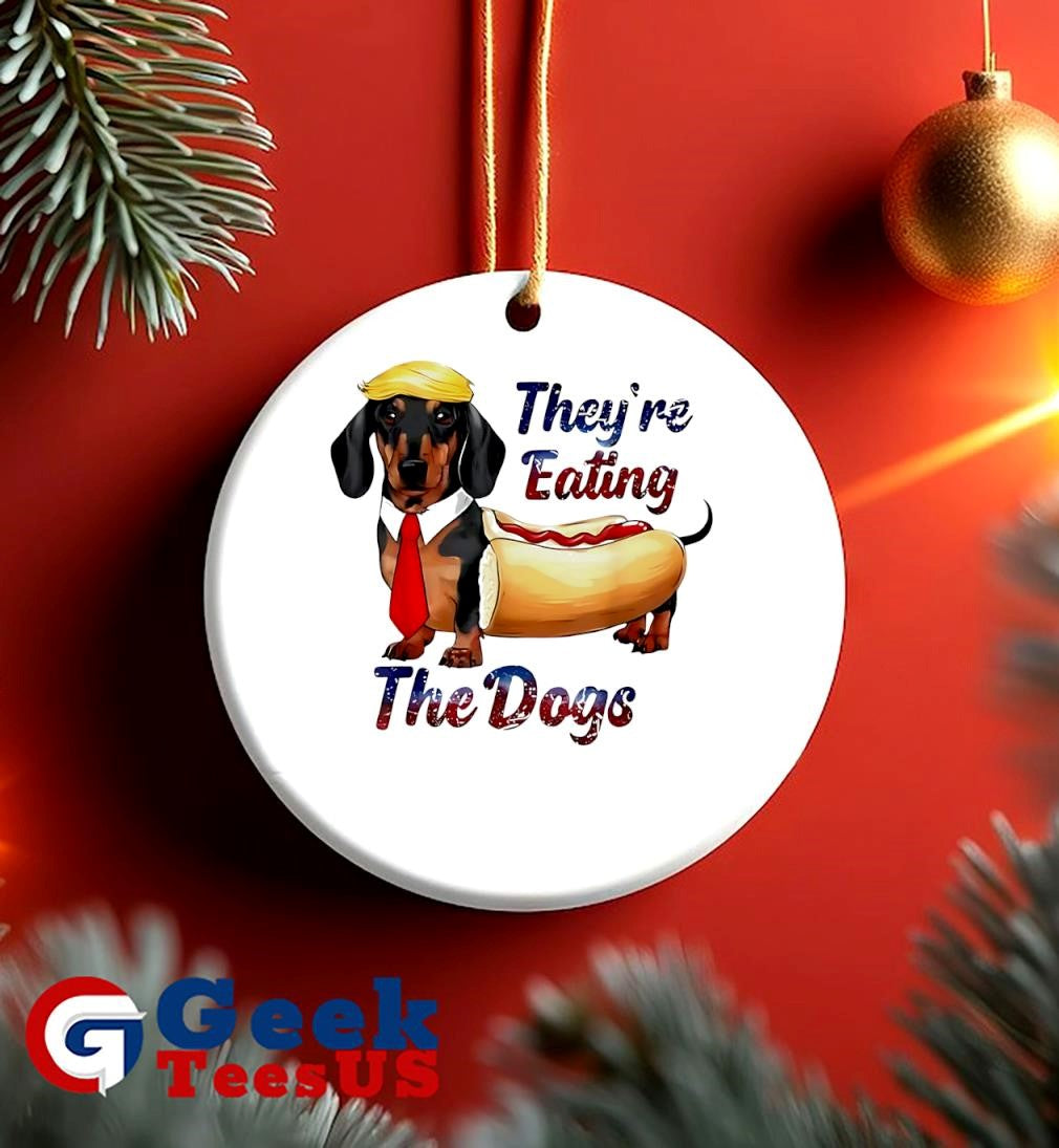 Sausage dog Trump they’re eating the dogs shirt