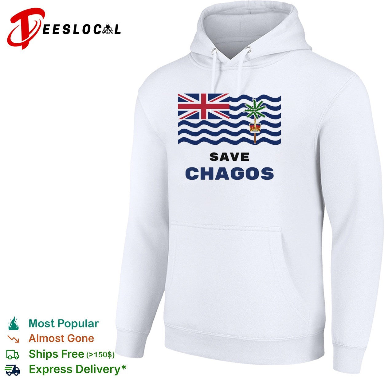Save Chagos British Indian Ocean Territory Flag shirt