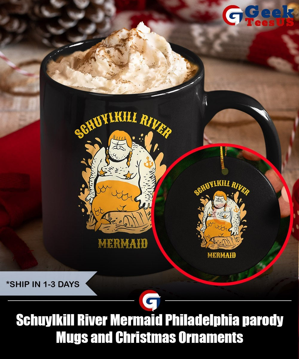 Schuylkill River Mermaid Philadelphia parody shirt