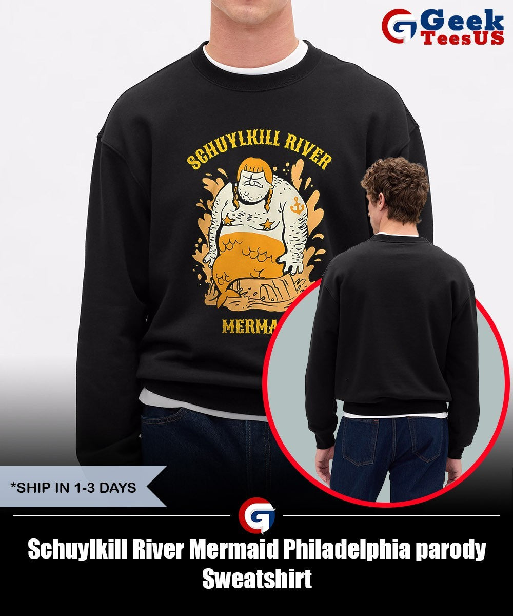 Schuylkill River Mermaid Philadelphia parody shirt