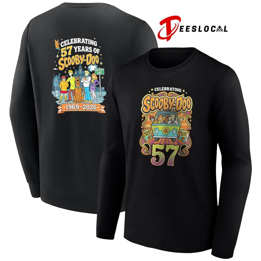 Scooby Doo celebrating 57 years cartoon shirt