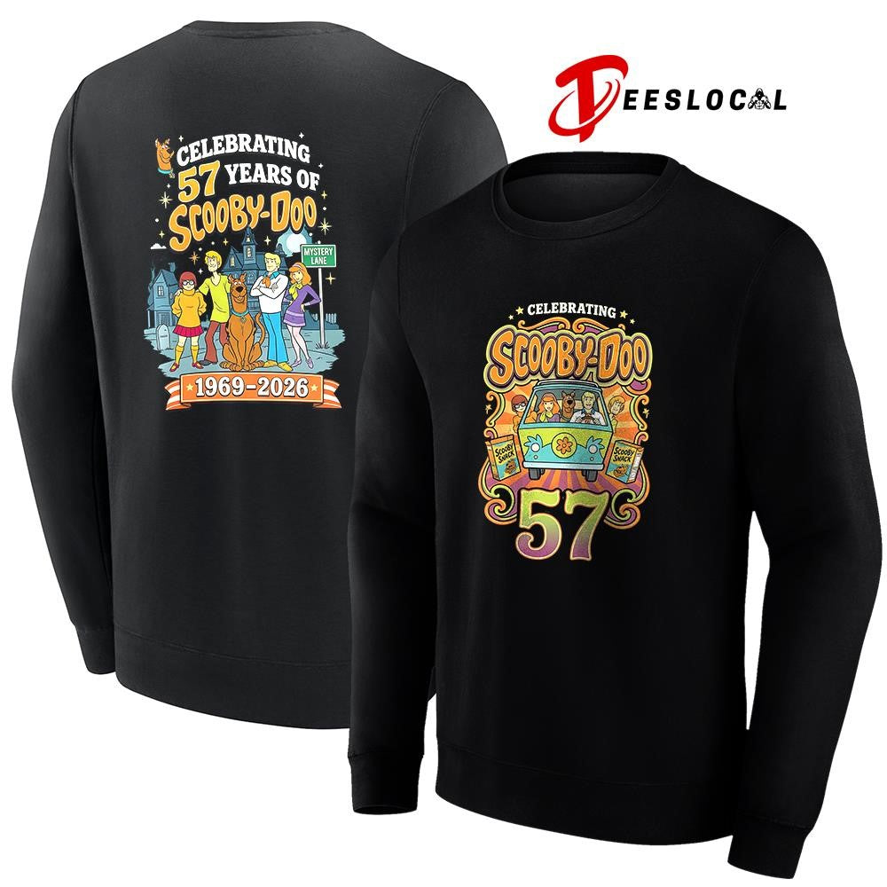 Scooby Doo celebrating 57 years cartoon shirt