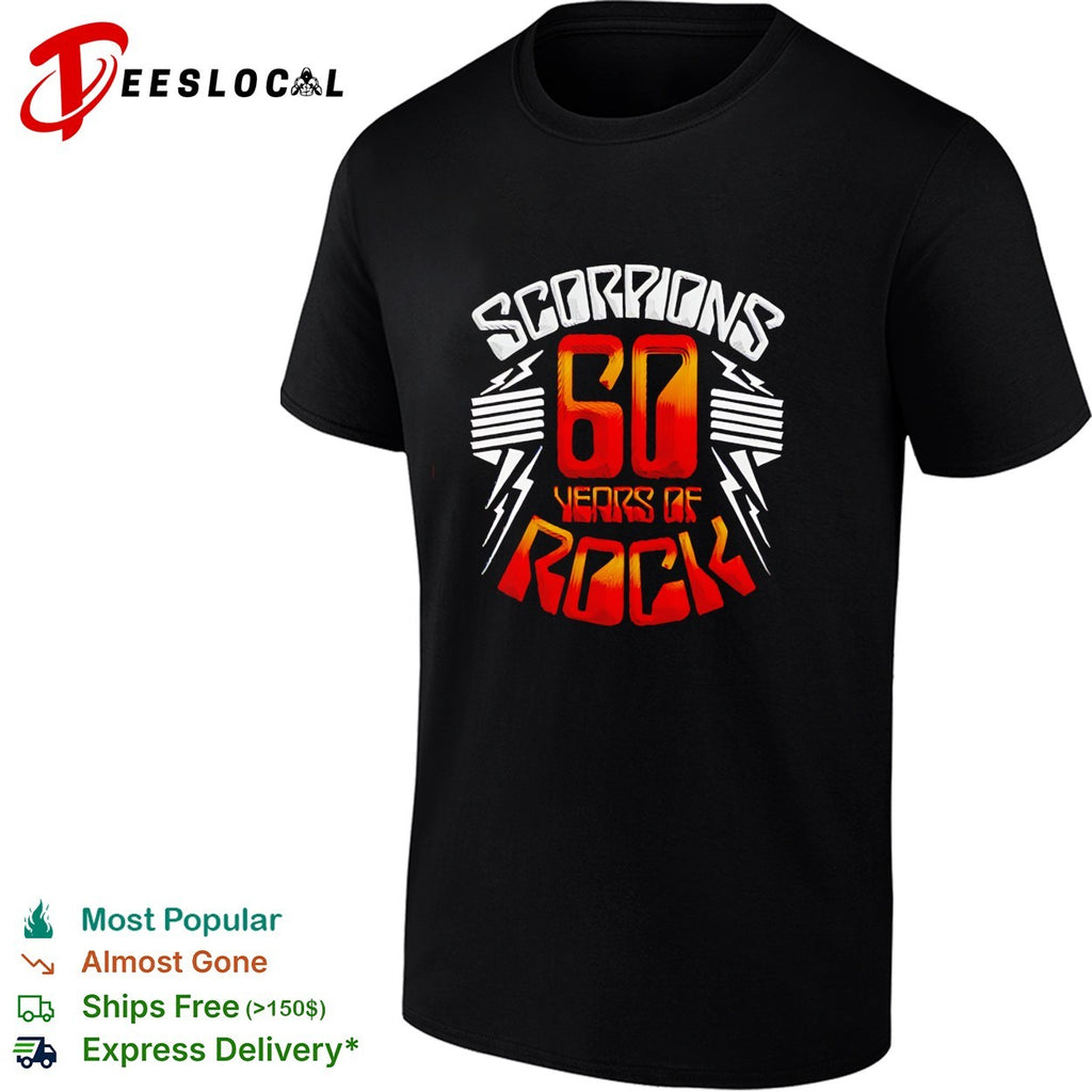 Scorpions 60 Years Of Rock Scorpions Rock Zone Membership shirt