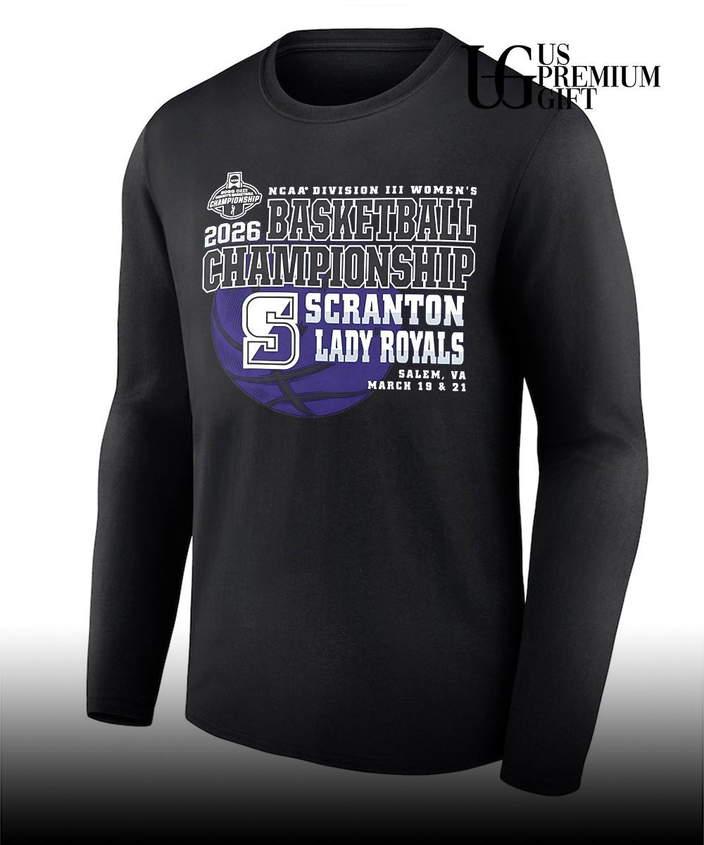 Scranton Lady Royals NCAA Division III Women’s Basketball Championship 2026 shirt