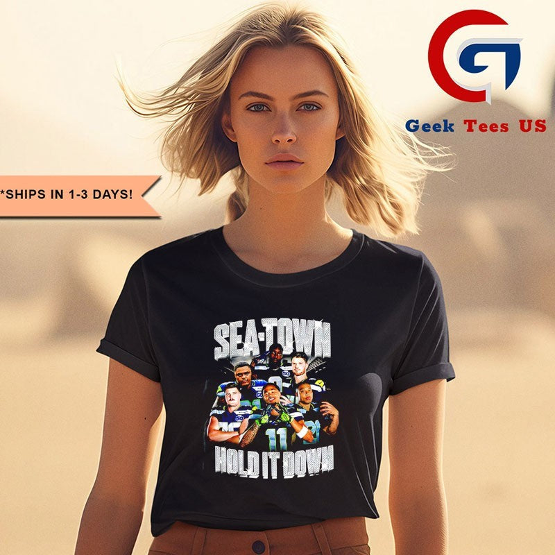 Seahawks Sea-town Hold It Down graphic shirt