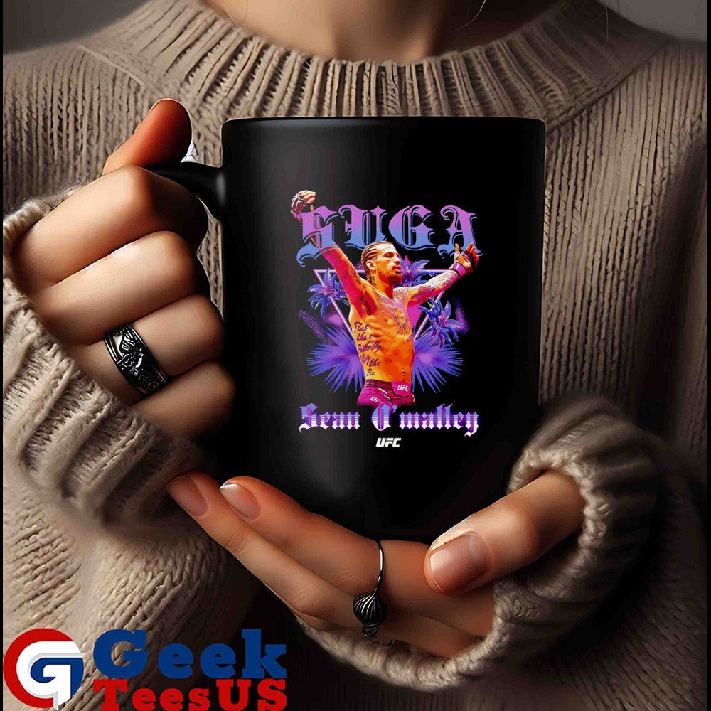 Sean O’Malley Suga old English palms shirt