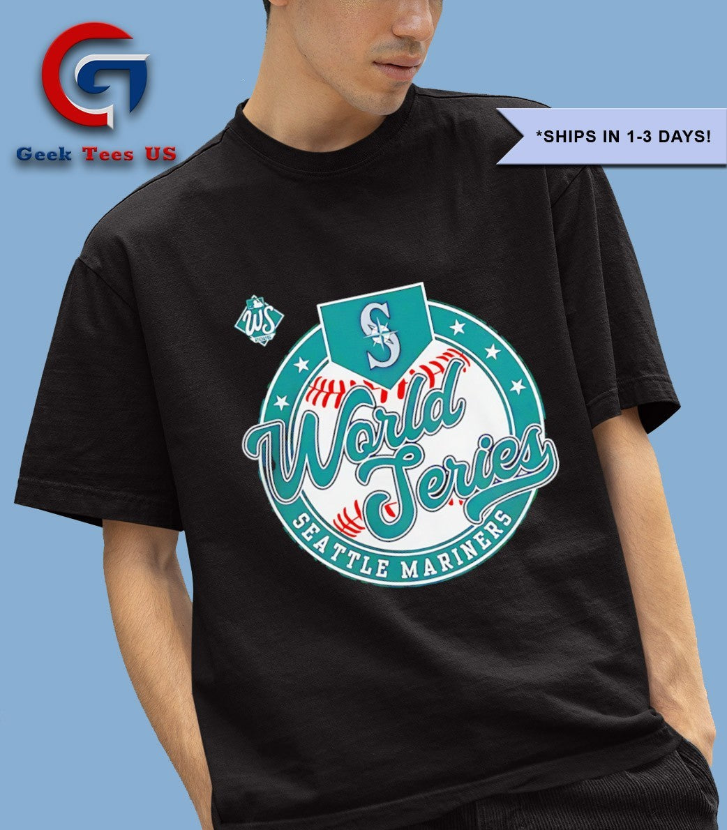 Seattle Mariners 2025 World Series Baseball logo shirt