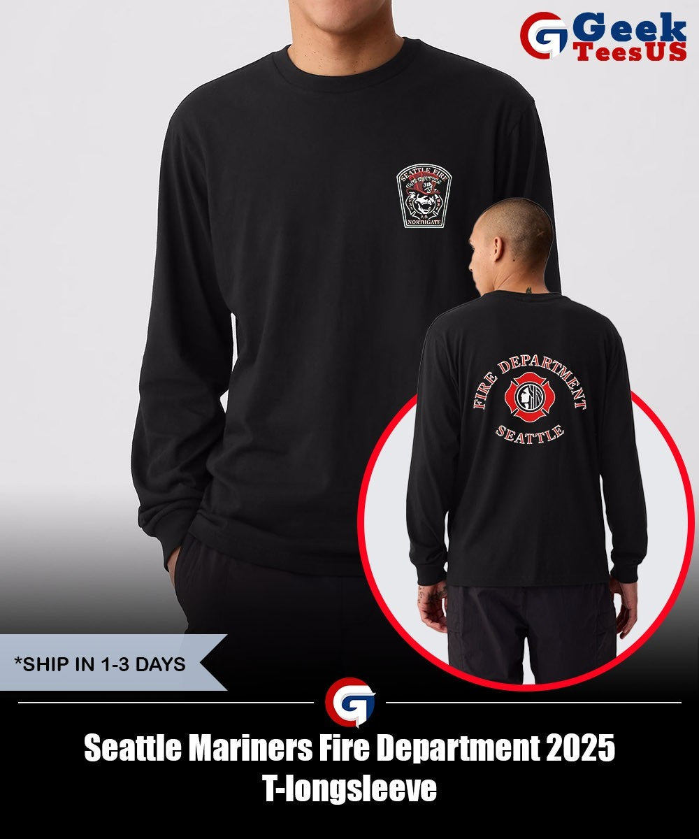 Seattle Mariners Fire Department 2025 T-shirt