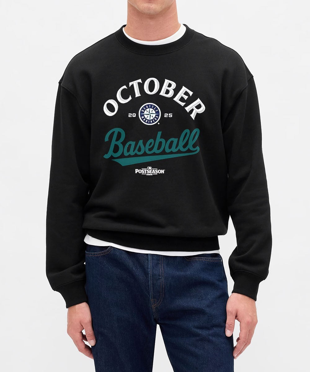 Seattle Mariners October Baseball 2025 MLB Postseason logo shirt