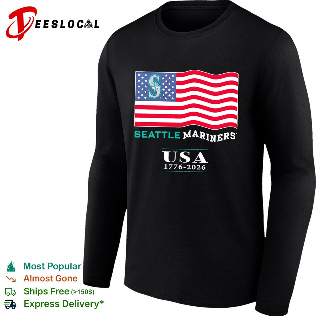 Seattle Mariners USA 1776-2026 Patriotic shirt