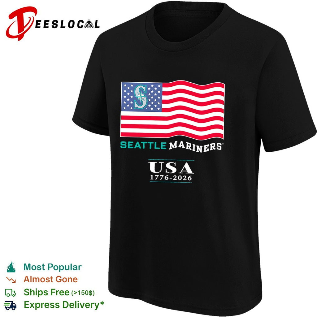Seattle Mariners USA 1776-2026 Patriotic shirt