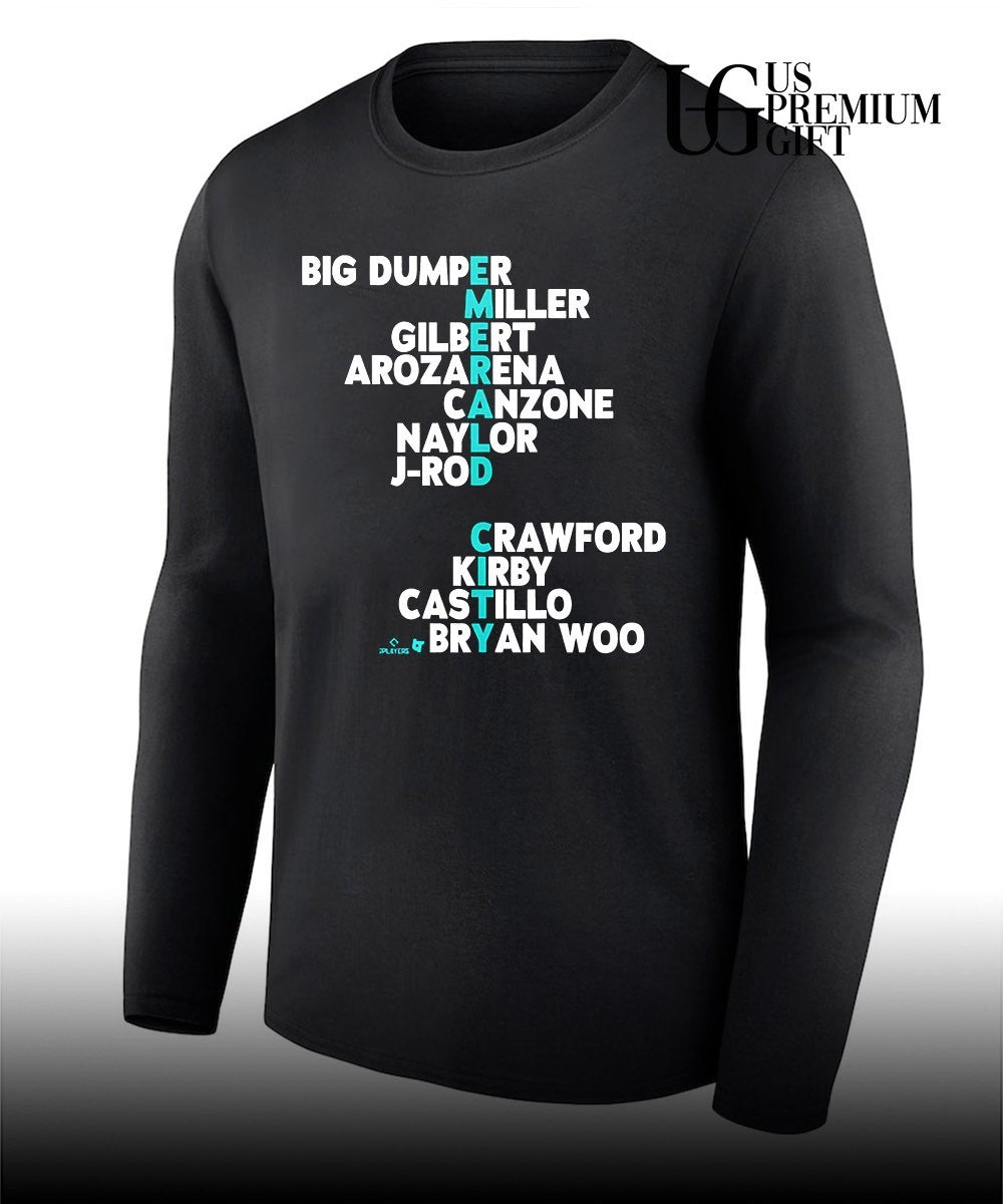 Seattle Mariners baseball names player 2026 shirt