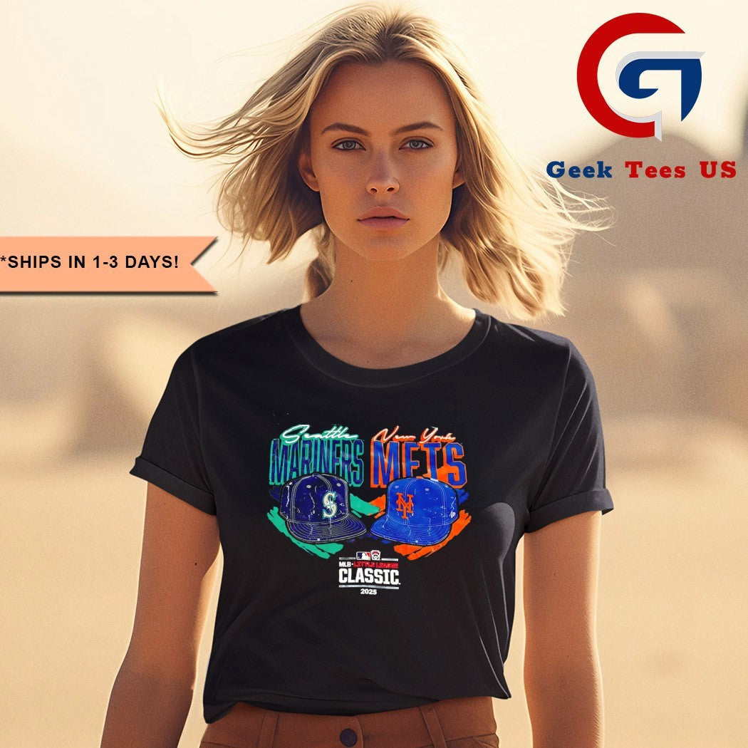Seattle Mariners vs New York Mets MLB Little League Classic 2025 hat shirt