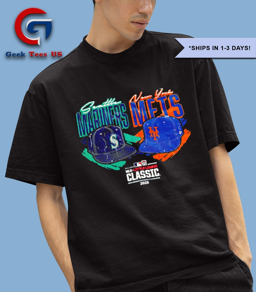 Seattle Mariners vs New York Mets MLB Little League Classic 2025 hat shirt