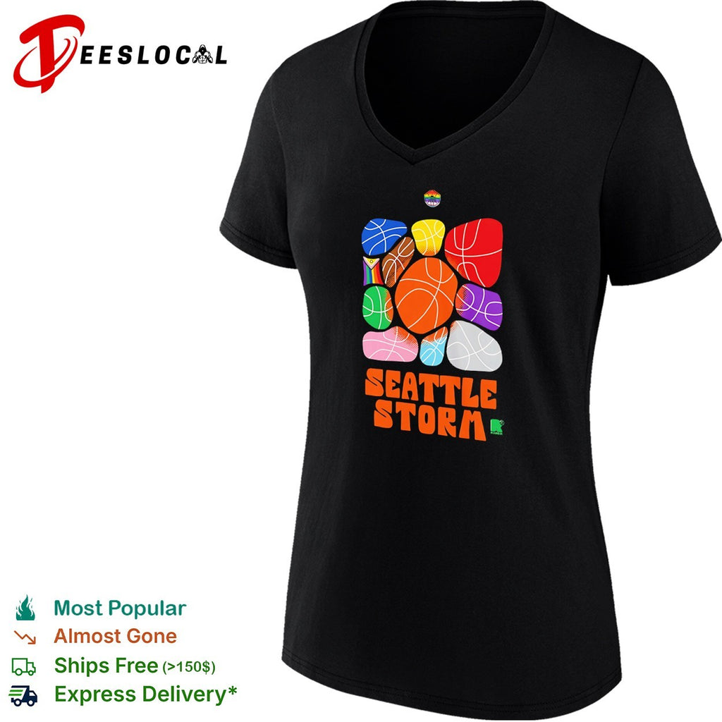 Seattle Storm Pride Month Logo Basketballs WNBA Team shirt