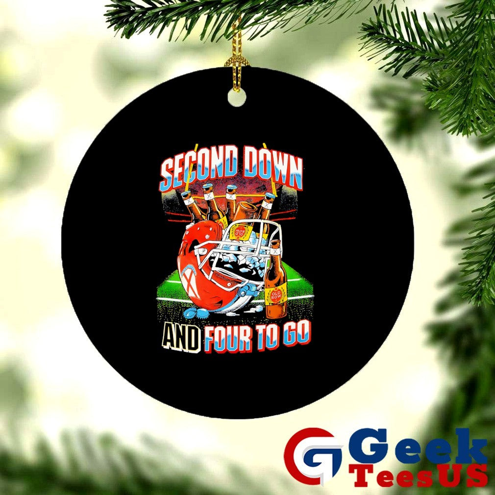 Second down beer and four to go helmet shirt