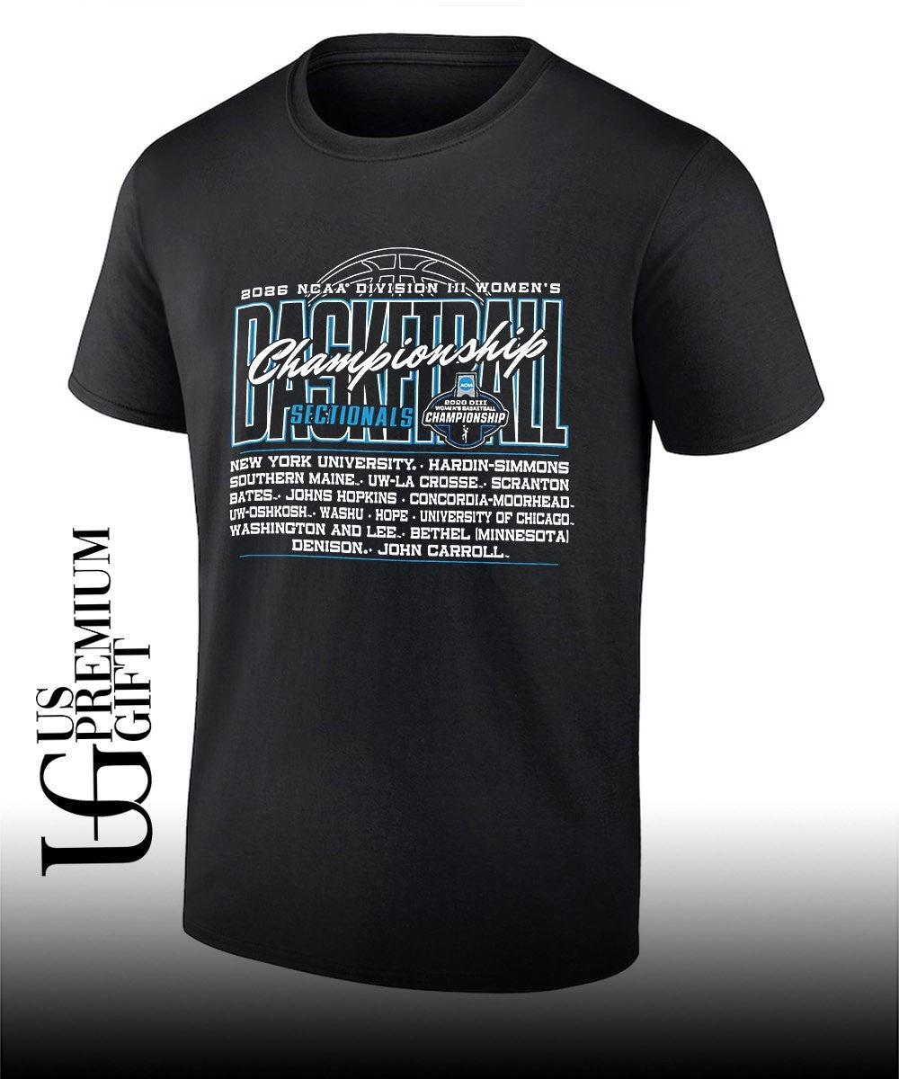 Sectionals 2026 NCAA DIII Women’s basketball Championship shirt