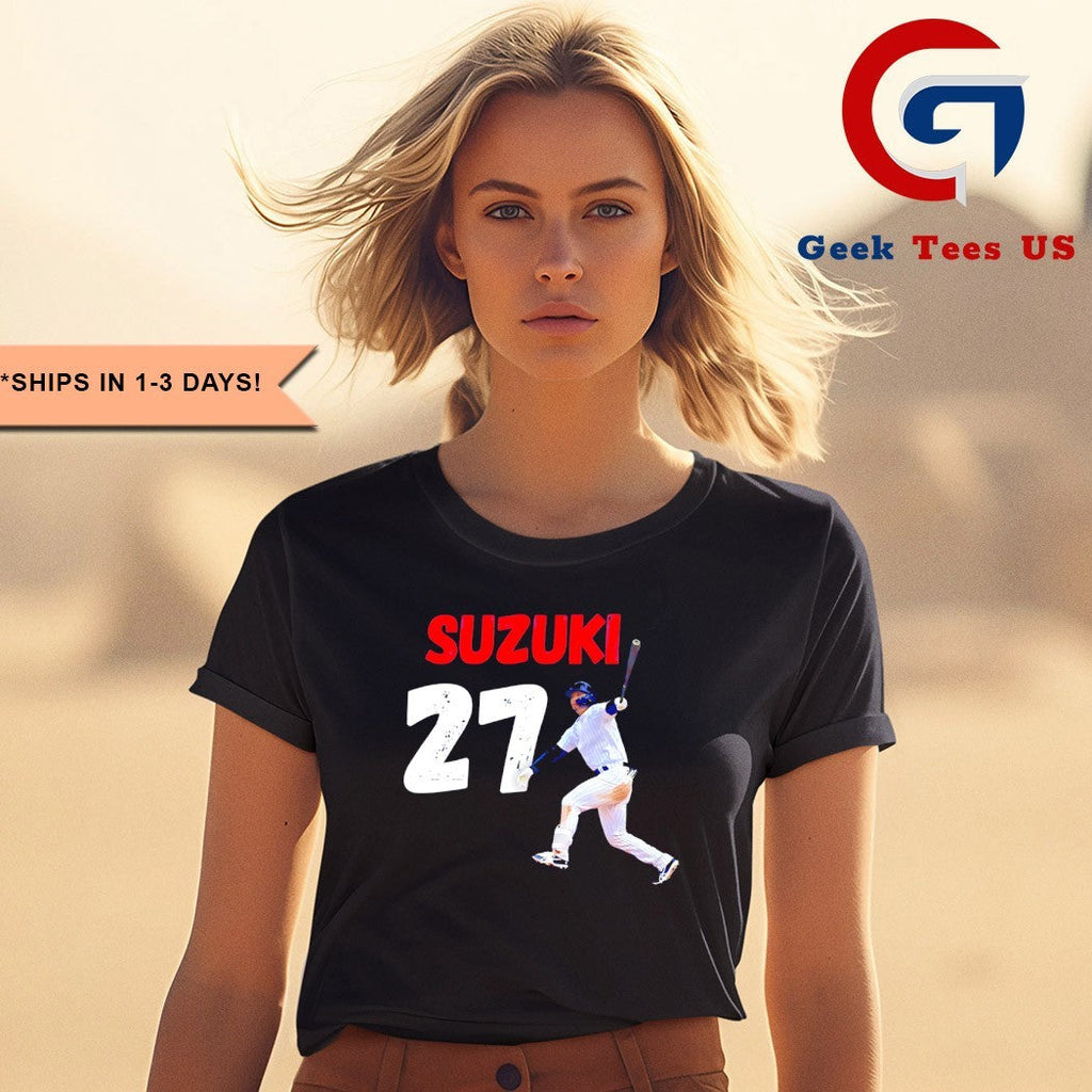 Seiya Suzuki No.27 Chicago Cubs baseball shirt