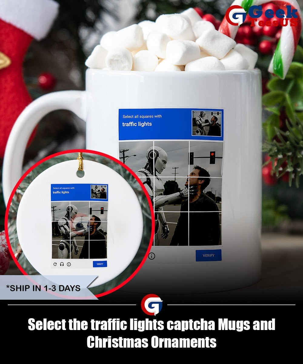 Select the traffic lights captcha shirt