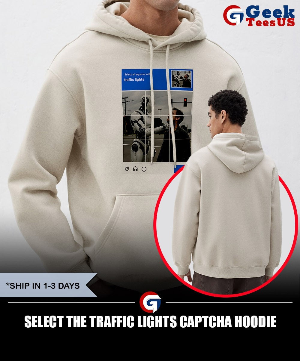 Select the traffic lights captcha shirt