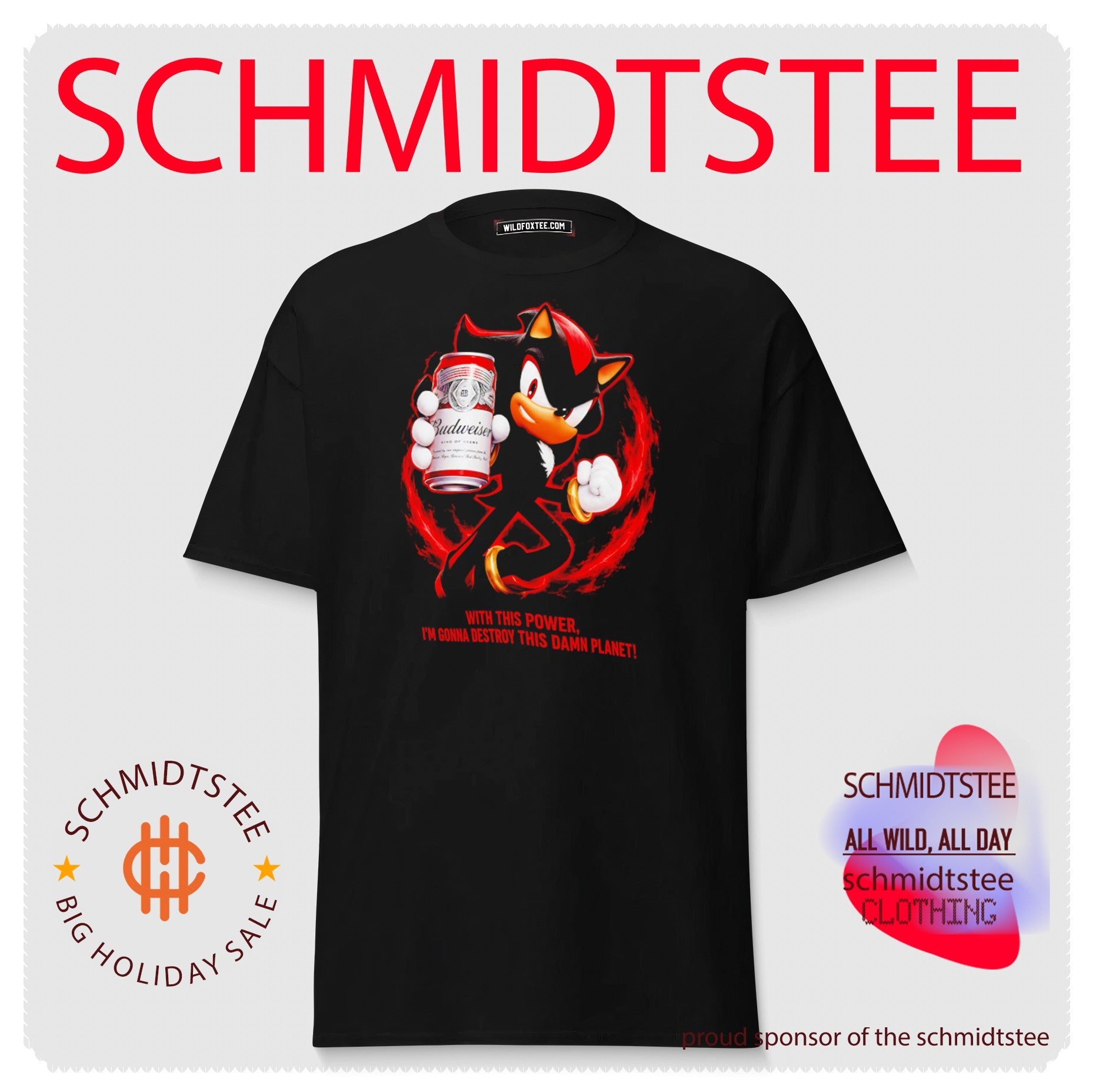 Shadow Budweiser Beer Destroy This Damn Planet Meme shirt