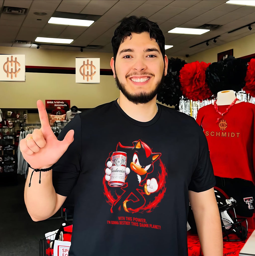 Shadow Budweiser Beer Destroy This Damn Planet Meme shirt