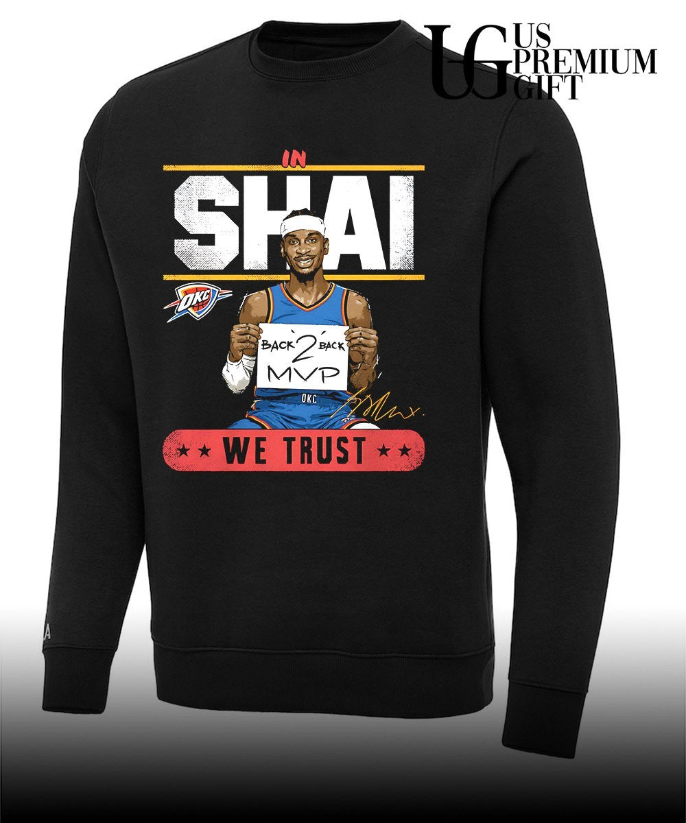 Shai Gilgeous-Alexander Oklahoma City Thunder Back 2 Back MVP signature shirt