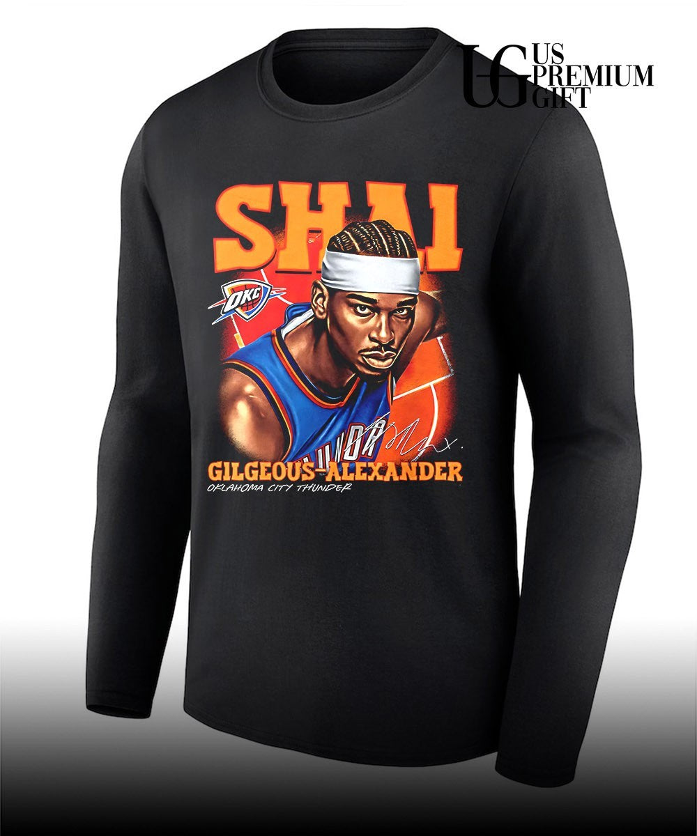 Shai Gilgeous-Alexander Oklahoma City Thunder NBA 2026 signature shirt