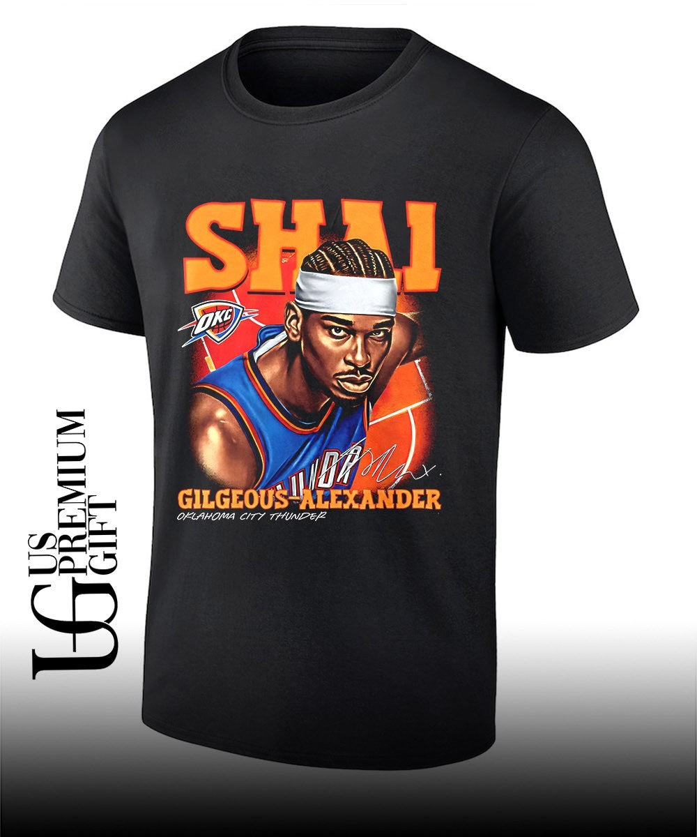 Shai Gilgeous-Alexander Oklahoma City Thunder NBA 2026 signature shirt