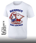 Shark and Ray Beach Respect The Locals shirt