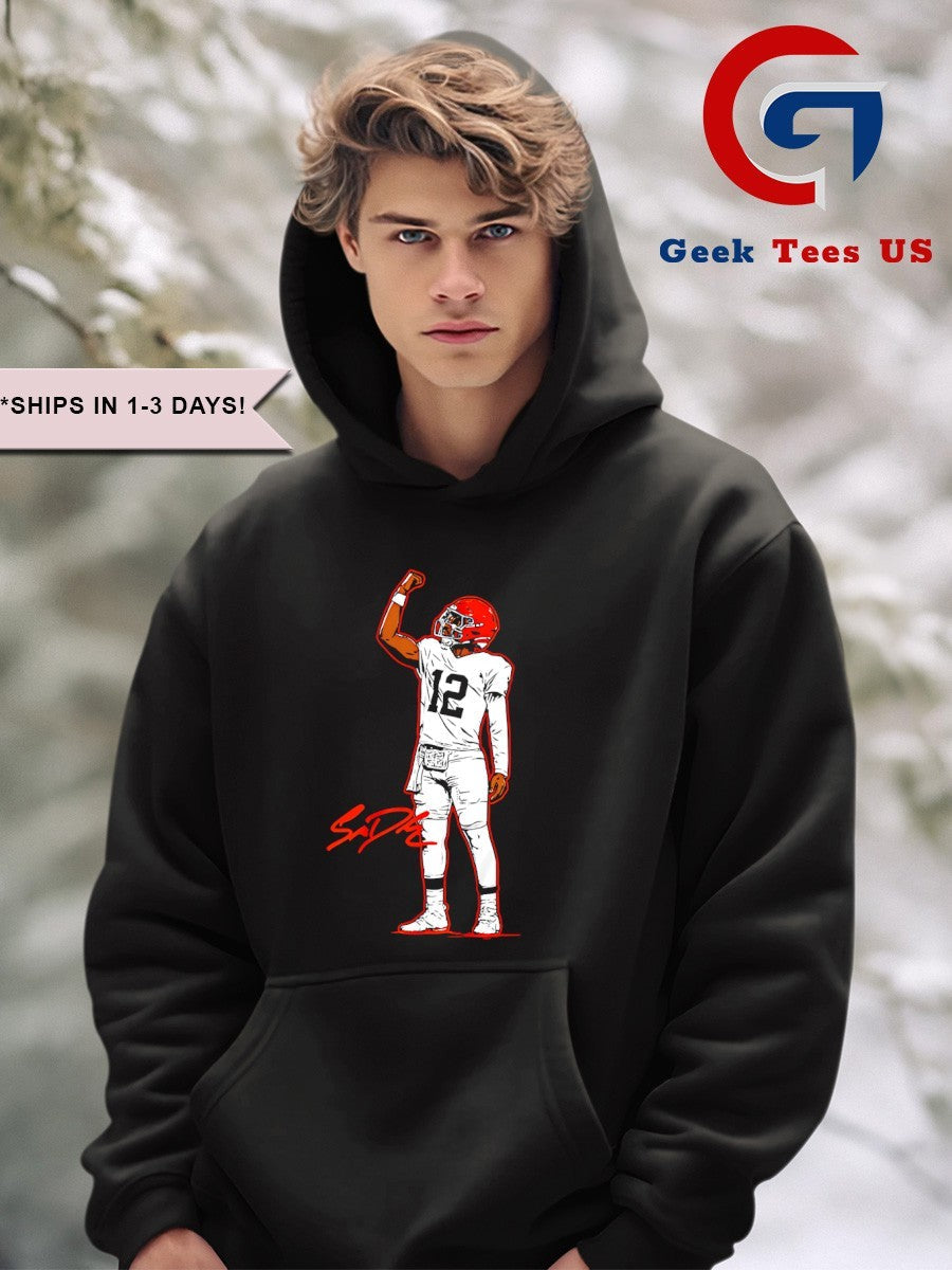 Shedeur Sanders Cleveland Browns Superstar Pose signature shirt