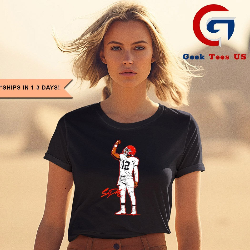 Shedeur Sanders Cleveland Browns Superstar Pose signature shirt