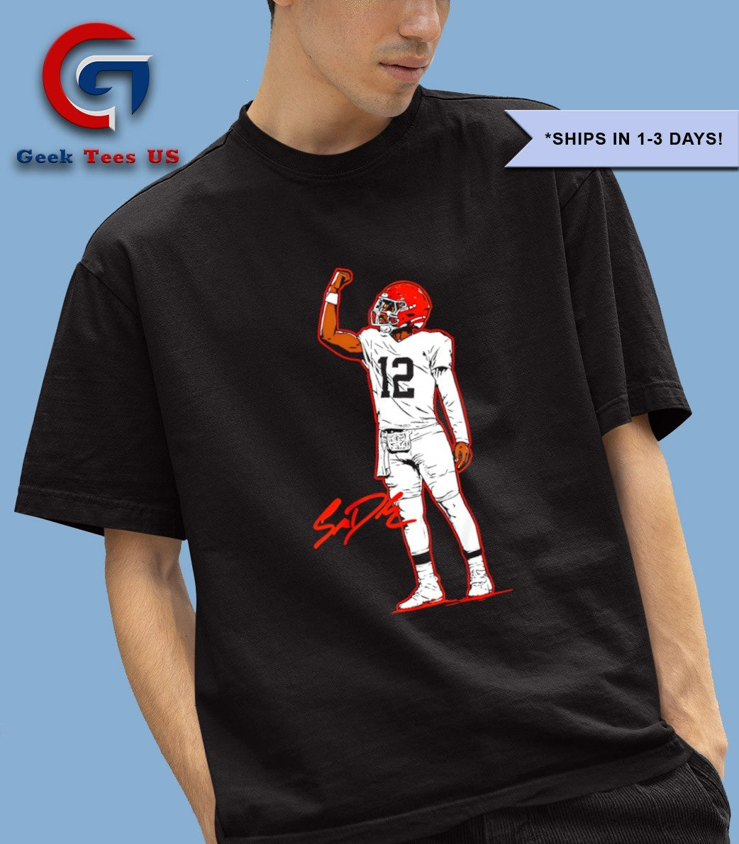 Shedeur Sanders Cleveland Browns Superstar Pose signature shirt
