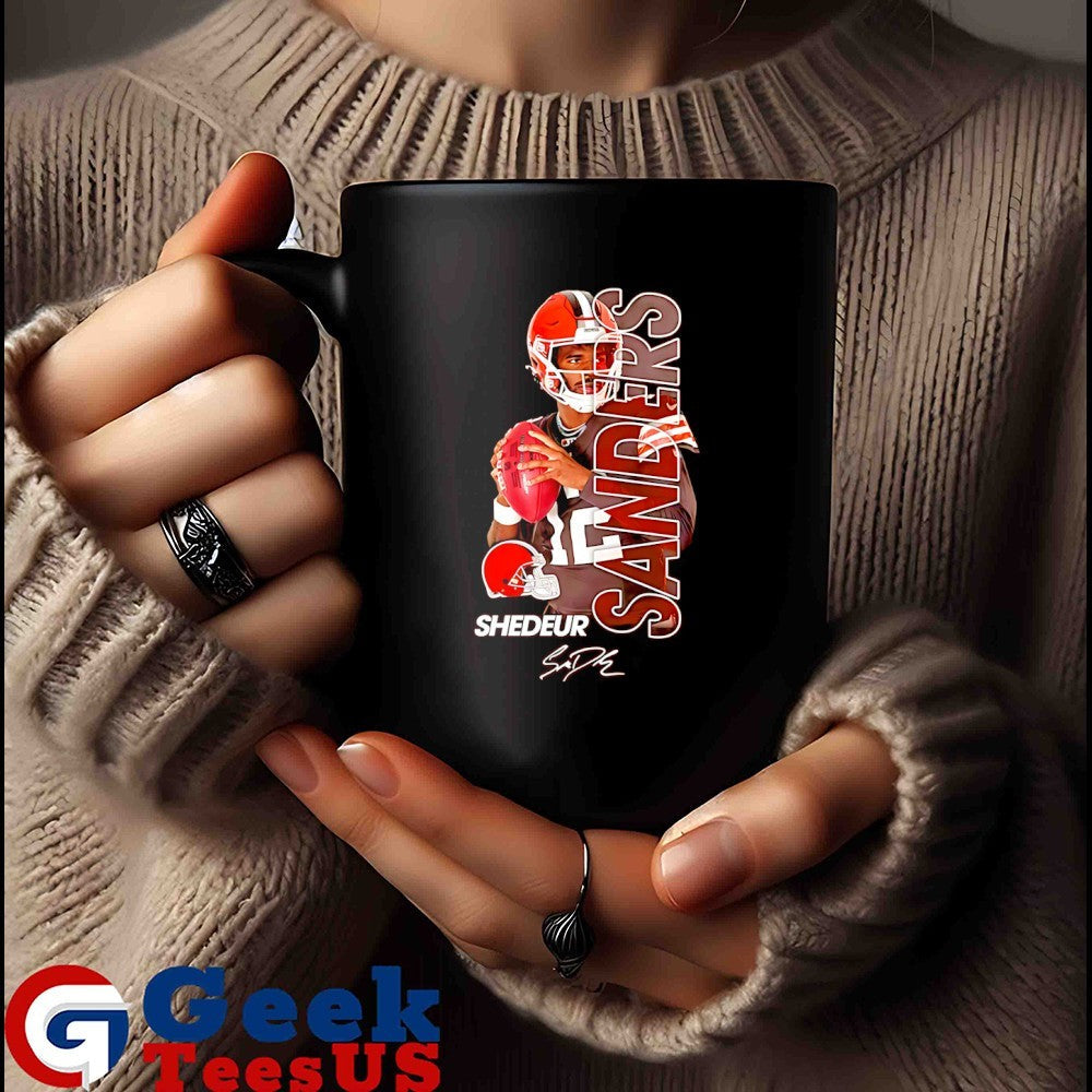 Shedeur Sanders Cleveland Browns football signature shirt