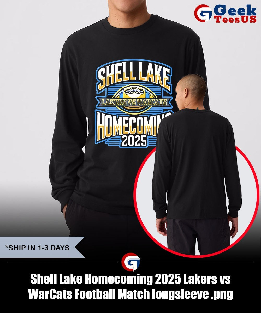 Shell Lake Homecoming 2025 Lakers vs WarCats Football Match shirt