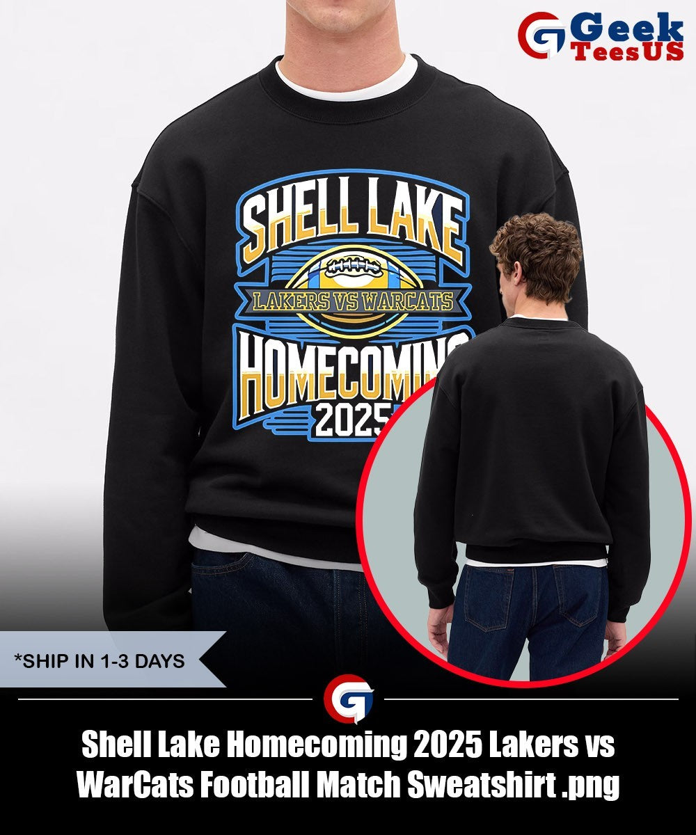 Shell Lake Homecoming 2025 Lakers vs WarCats Football Match shirt