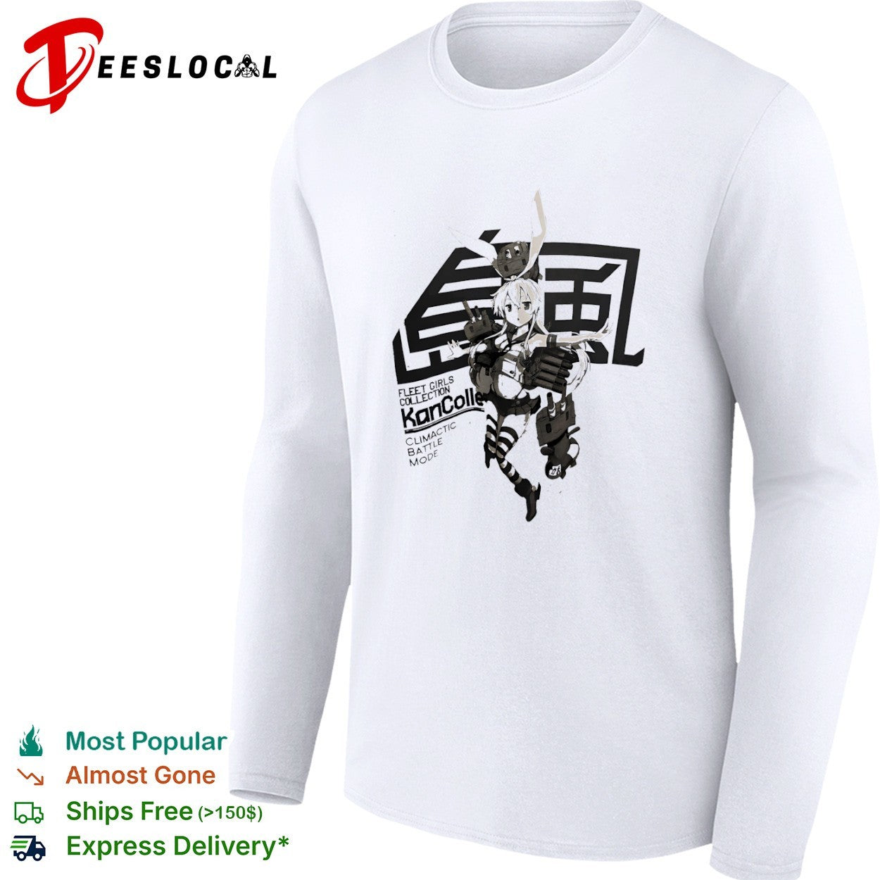 Shimakaze Fleet Girls Collection KanColle Climactic Battle Mode Japanese shirt