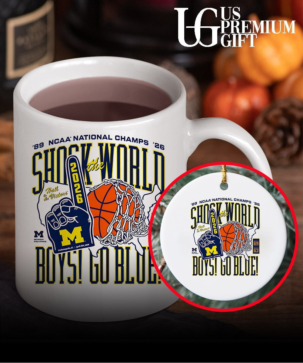 Shock The World Boys Go Blue Michigan Wolverines basketball NCAA National Champs 2026 shirt
