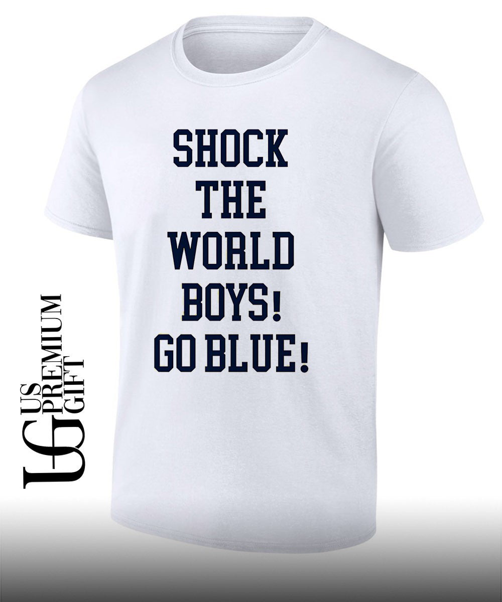 Shock The World Boys Go Blue Michigan Wolverines shirt