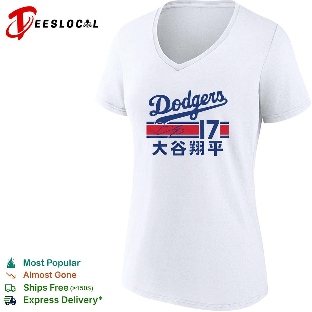 Shohei Ohtani Los Angeles Dodgers Japanese signature vintage shirt