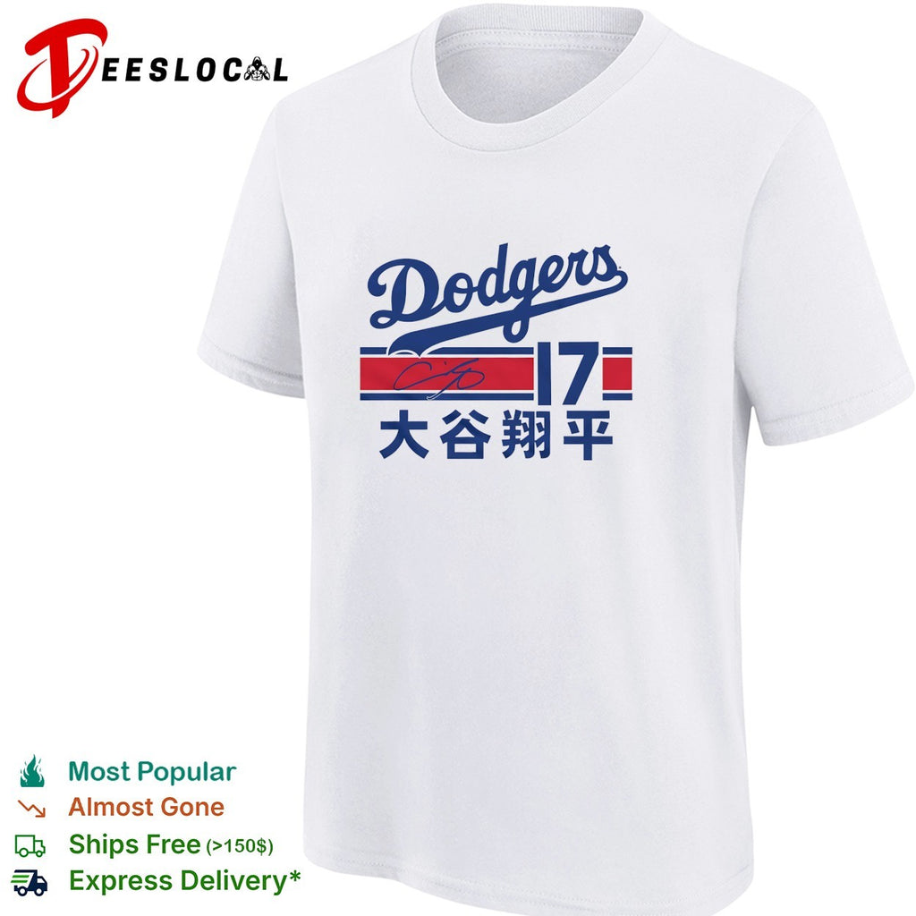 Shohei Ohtani Los Angeles Dodgers Japanese signature vintage shirt