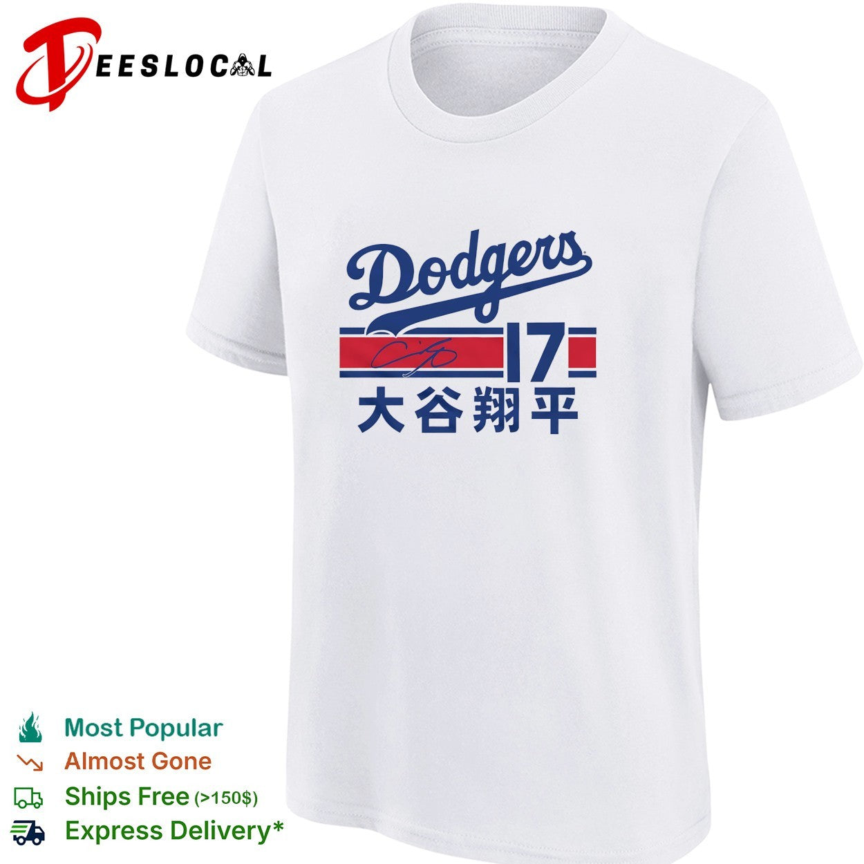 Shohei Ohtani Los Angeles Dodgers Japanese signature vintage shirt