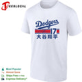Shohei Ohtani Los Angeles Dodgers Japanese signature vintage shirt