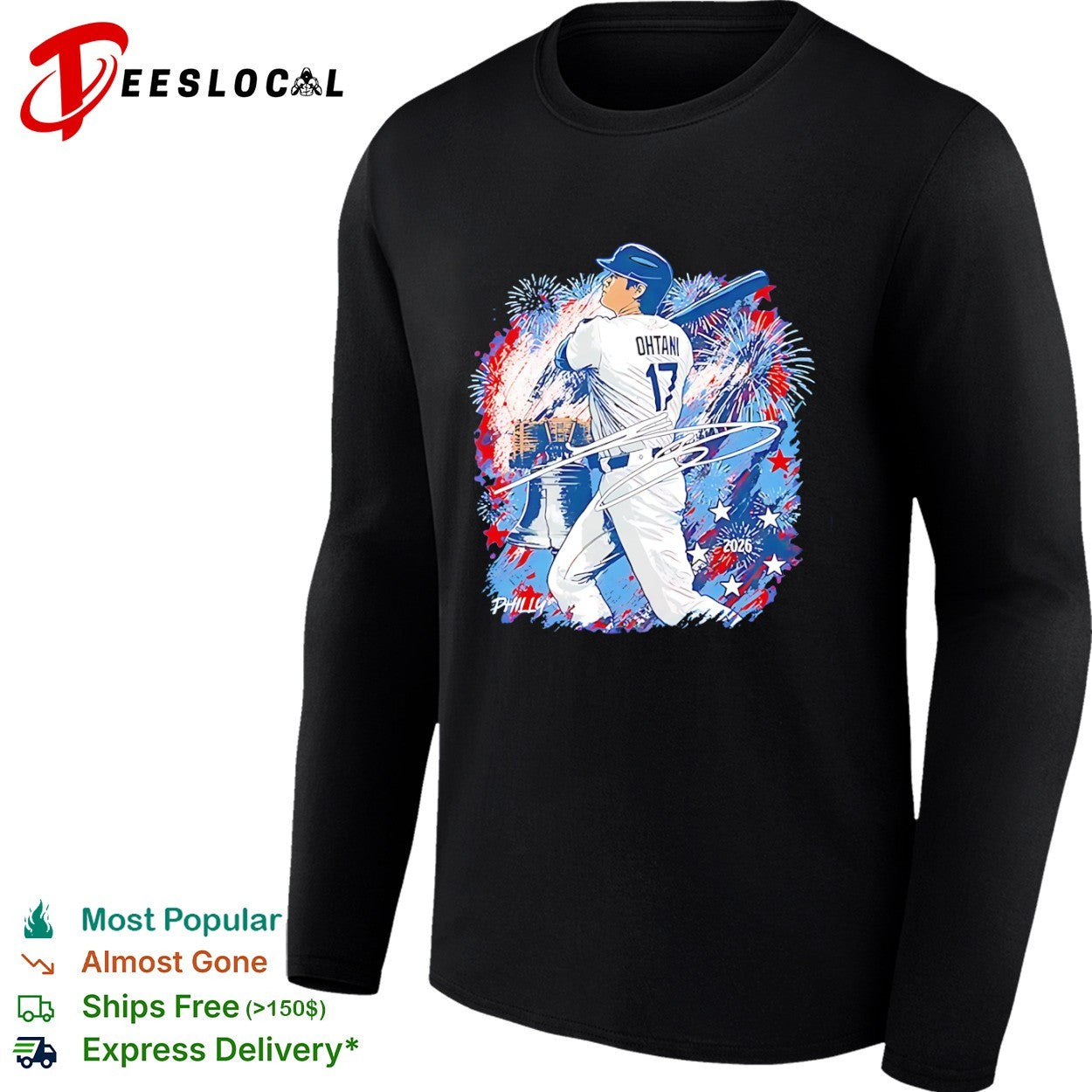 Shohei Ohtani Los Angeles Dodgers Philly 2026 Signature shirt