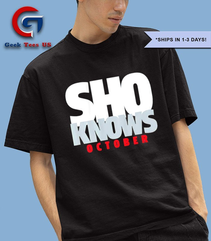Shohei Ohtani Sho Knows October Los Angeles Dodgers baseball shirt