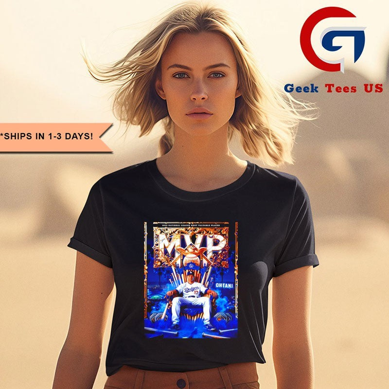 Shohei Ohtani wins the 2025 National League MVP Award poster shirt
