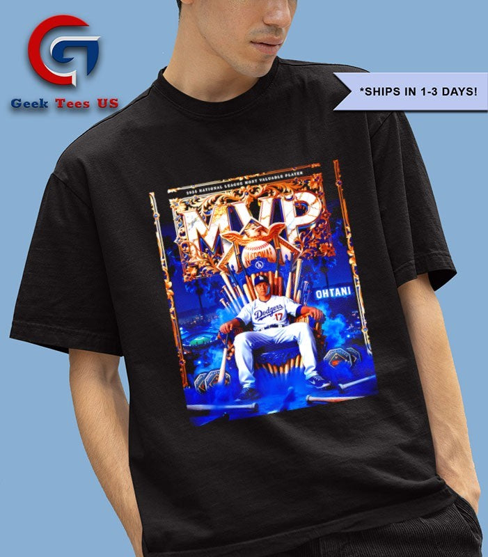 Shohei Ohtani wins the 2025 National League MVP Award poster shirt